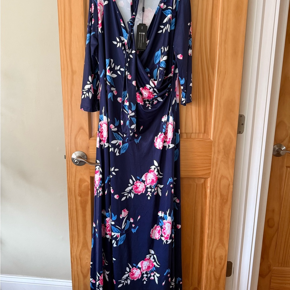 Floral V-Neck Dress